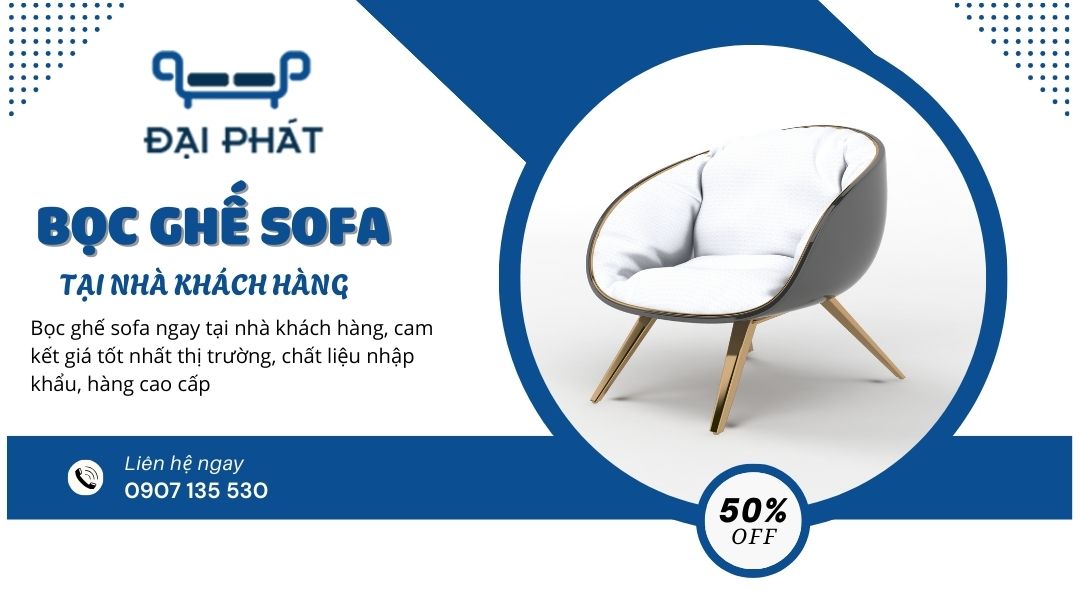 Bọc ghế sofa tại nhà khách hàng